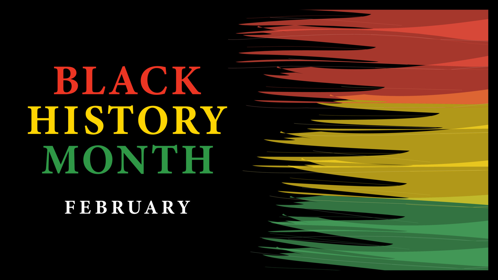 Black History Month background. African American History is celebrated annually in February.