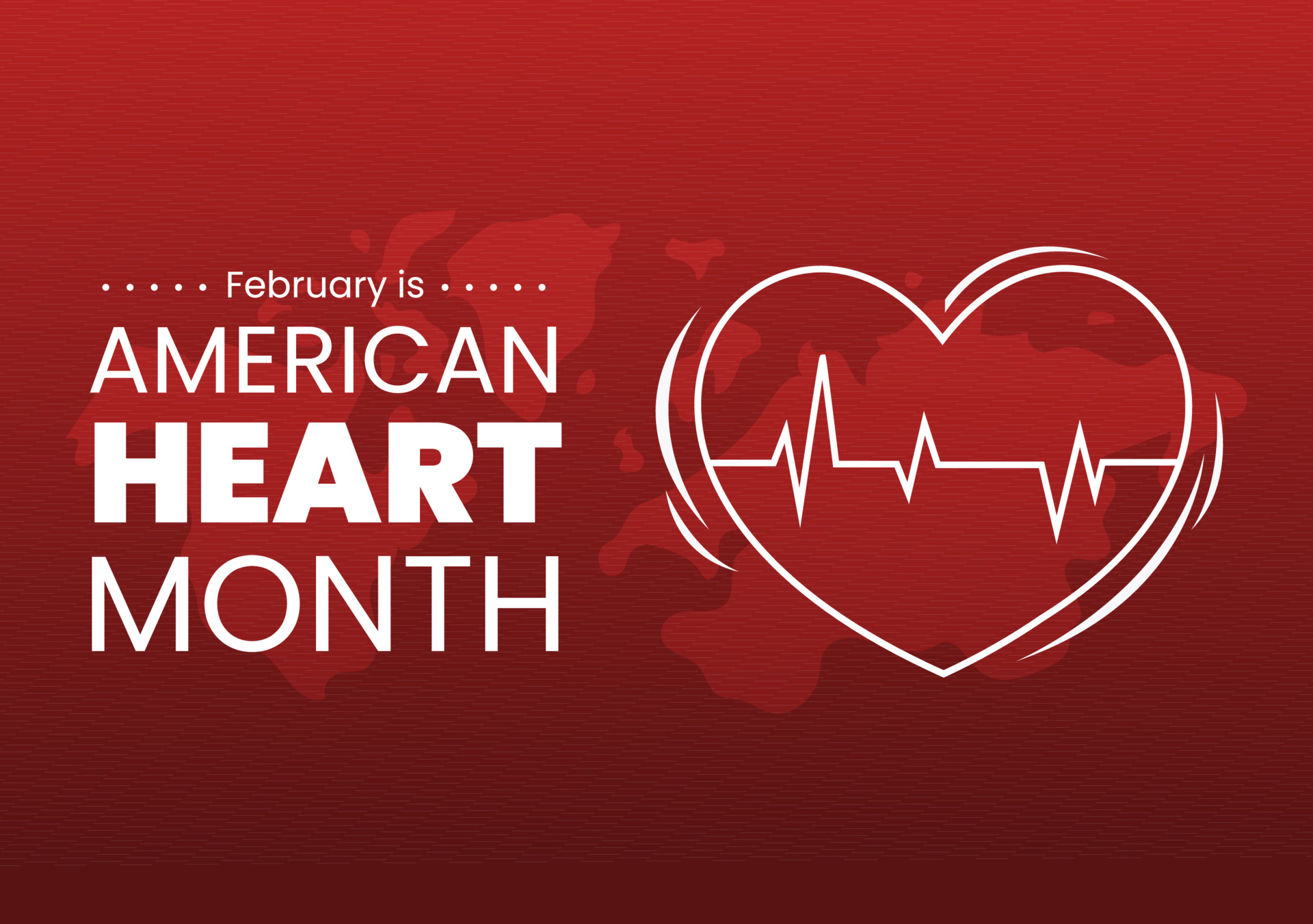 vecteezy february is american heart month with a pulse for health and 14666655