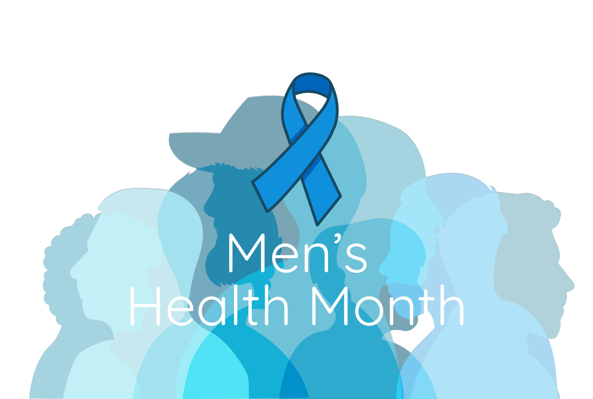 vecteezy men s health month design with blue awareness ribbon group 21593092